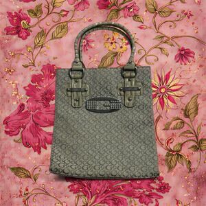 Guess Vintage Y2K Mcbling Tansy Silver Rhinestone Signature Bag